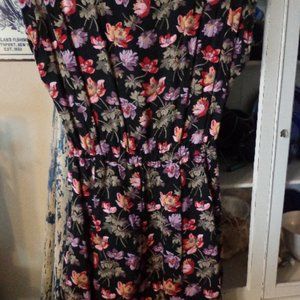 Garnet Hill Easy Printed Cap Sleeve Dress Sz 4